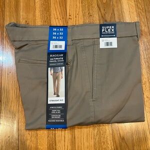 Haggar Ultimate Travel Khaki - Med Tan